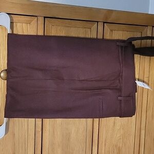 LOFT Maroon Straight Pants
